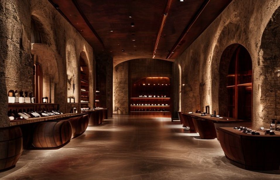 L'intérieur du spa Wine Beer Spa, Bordeaux